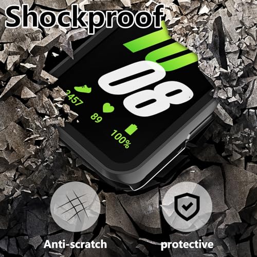 4-Pack Hard PC Glass Screen Protector Case for Galaxy Fit 3