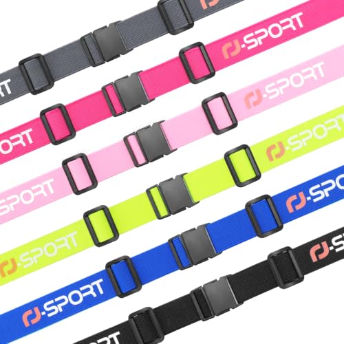 Race Number Belt with 6 Gel Loops for Triathlon - Black