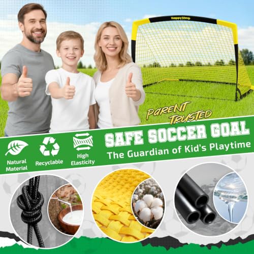 7x5 FT Portable Soccer Goal - Durable Training Net for Kids