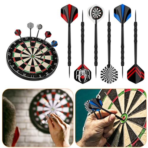 Accmor Metal Tip Darts, Steel 14 Grams Professional Darts Set, for
