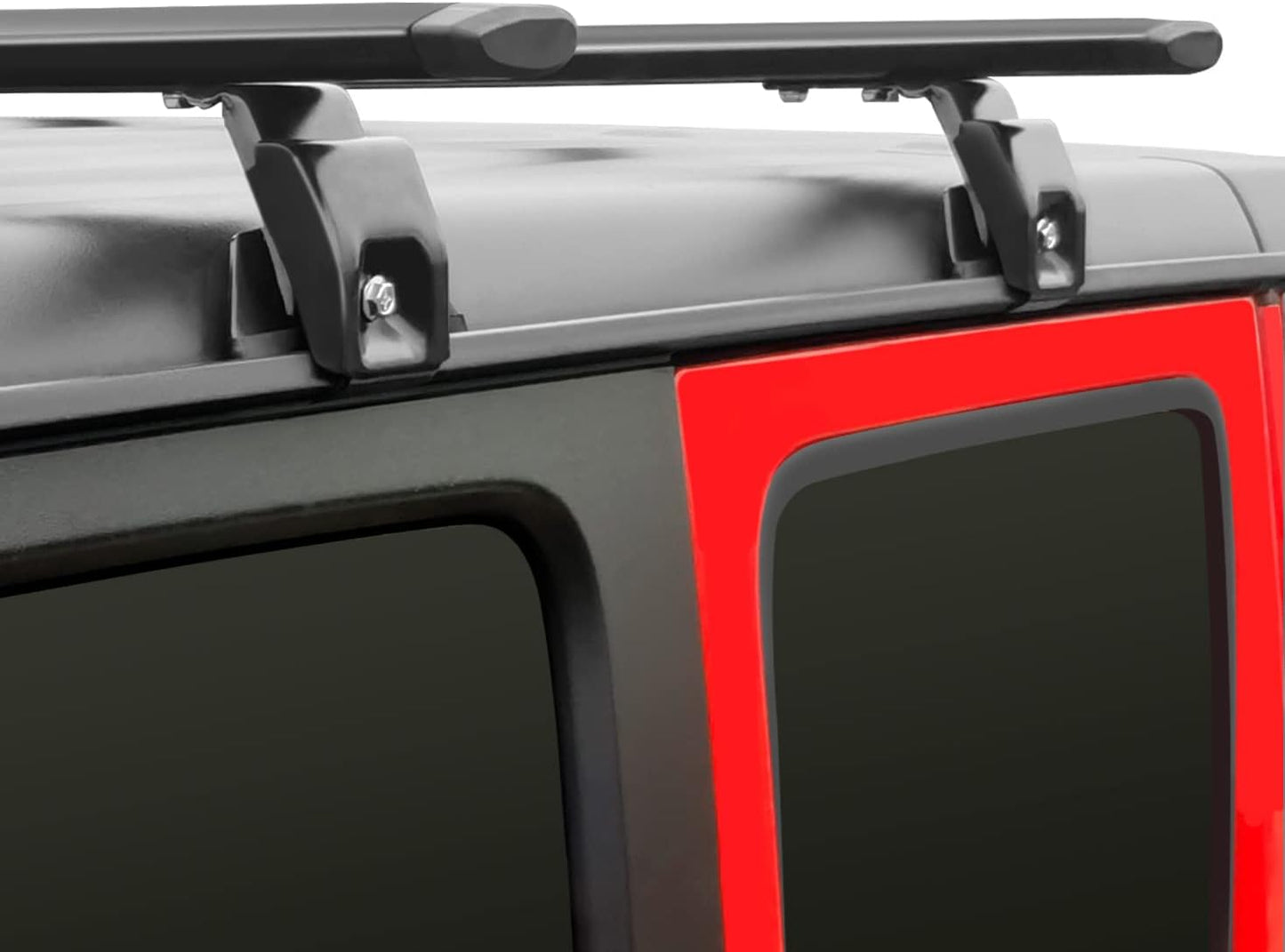 Wonderdriver Heavy Duty Roof Rack Cross Bars - 330lb Capacity for Jeep Wrangler JK JL Gladiator JT (2007-2026) | Aluminum Cargo Carrier