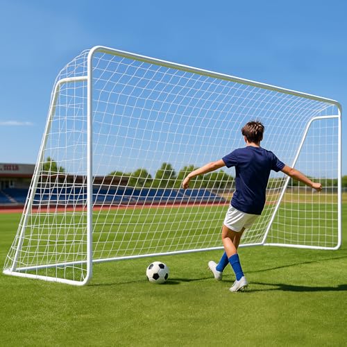 12x6FT Soccer Goal - Alloy Steel Backyard Goal for Teens & Adults