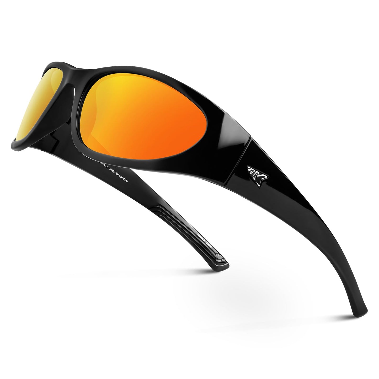 KastKing Raccoon Polarized Sport Sunglasses for Men and Women, Wide Temple Wrap, Ideal for Driving Fishing Cycling Running