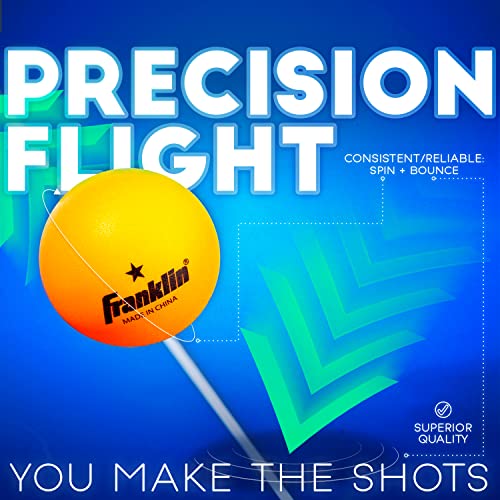 Official 40mm Orange Ping Pong Balls - 1-Star Quality, 6 Pack