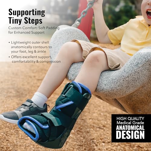 Kids Pediatric Fracture & Sprain Boot Large Yellow - Support & Walking Brace
