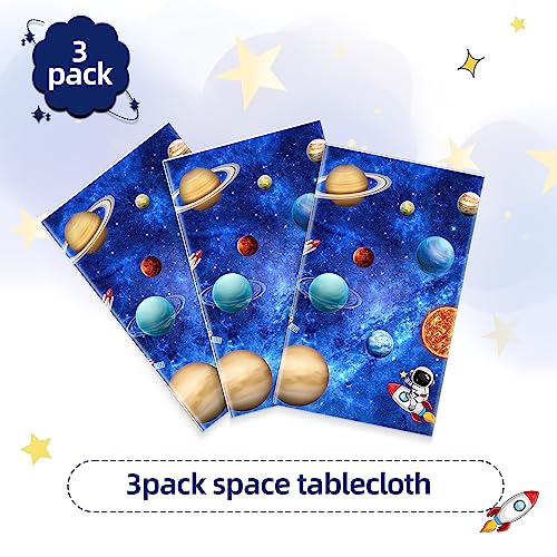 3 Pack Space Tablecloth Outer Themed Birthday Party Supplies