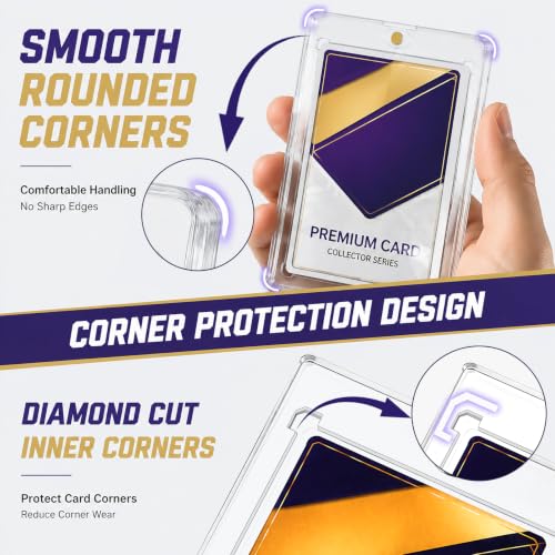 Magnetic Card Holders - 35PT UV Protection for Trading Cards (8ct)