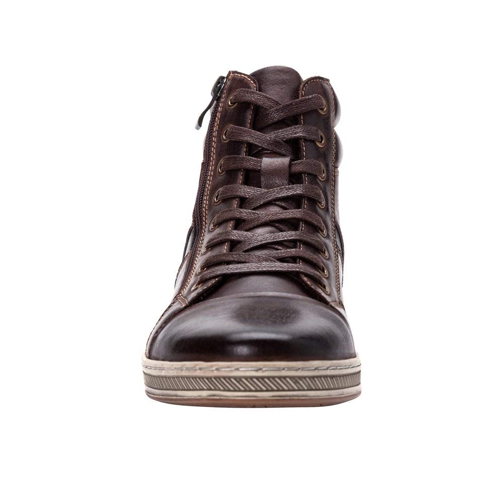 Propét Men's Lucas Hi Skate Shoe, Tan 8 Medium US