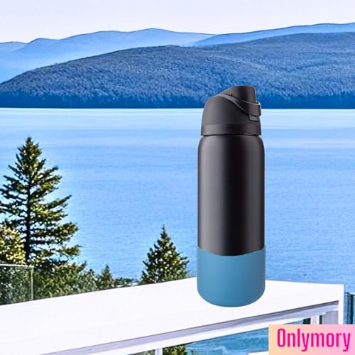 Silicone Boot for Owala 32 oz Water Bottle - Light Denim Blue