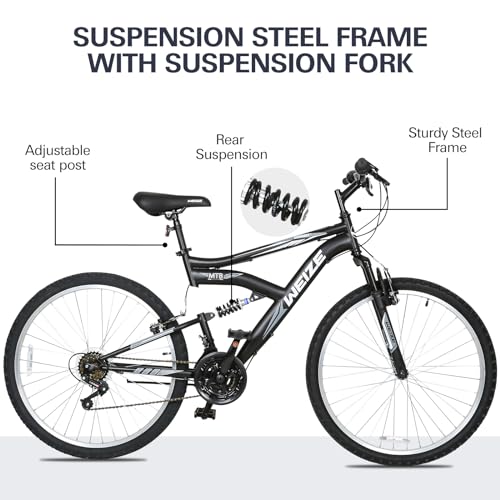 Mountain Bike 26 Inch - 18-Speed, Dual Suspension, Ergonomic Seat