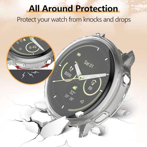 Soft TPU Screen Protector Case for Garmin Venu 4 41mm - Clear 4 Pack