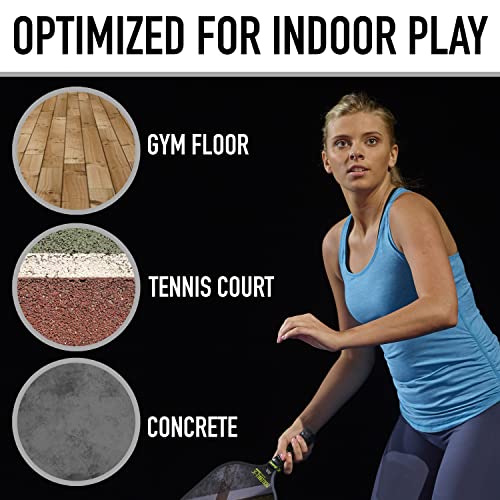 Indoor Pickleballs - USAPA Approved X-26 - Lime Green, 12 Pack