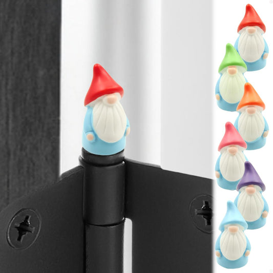 Hinge Head Gnome Set of 6 - Door Hinge Heads Decorative Topper - Magnetic Door Hinge Caps for Home Decoration