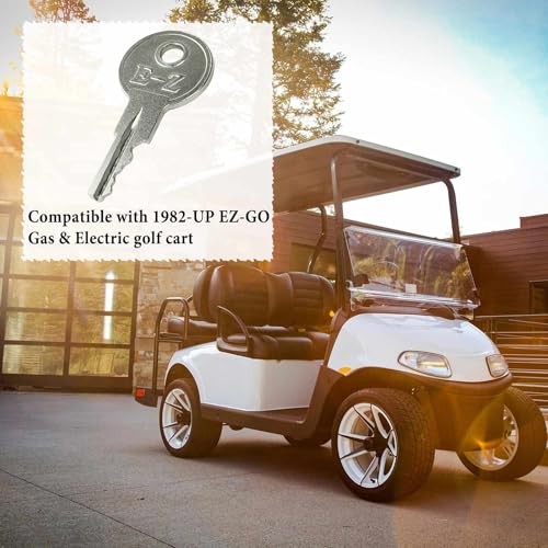 4-Pack Golf Cart Ignition Keys - 17063-G1 Replacement for Gas & Electric