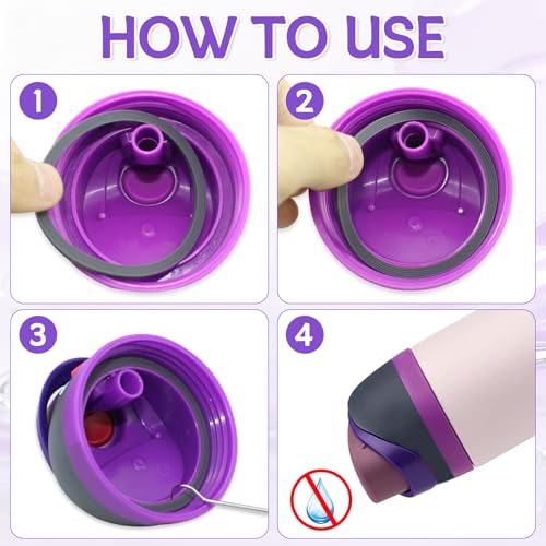 4-Pack Replacement Silicone O-Rings for Owala Water Bottles - Grey
