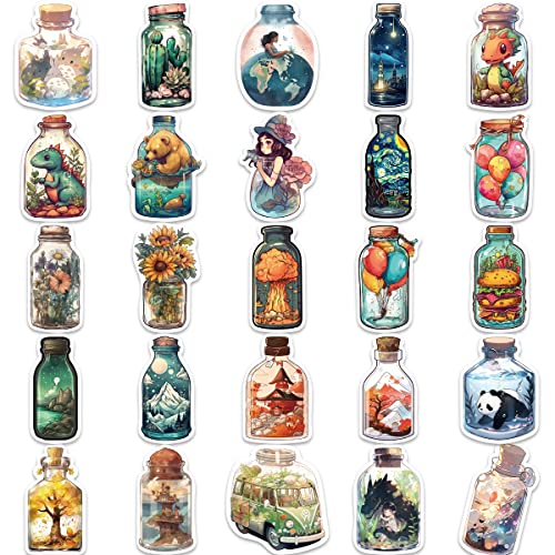 50Pcs Waterproof Vinyl Stickers Pack for Water Bottles & Laptops