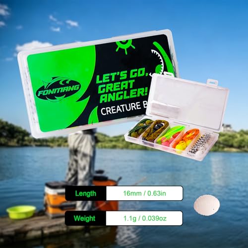 DIY Fishing Lure Kit - 30 Dice Baits, 5 Skirt Strands, 10 Weights