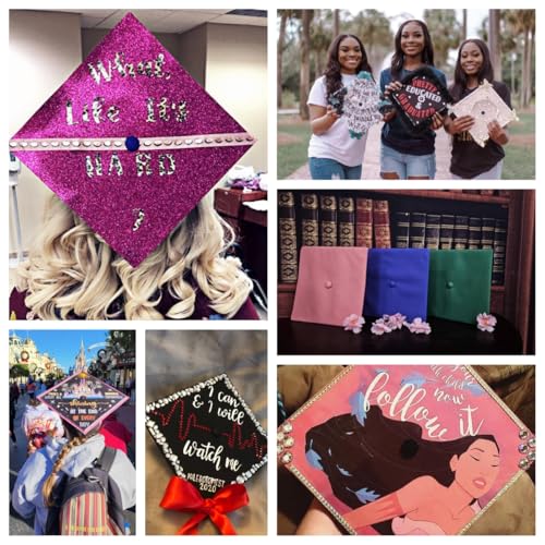 Matte White Graduation Cap for Adults - 9" x 9"