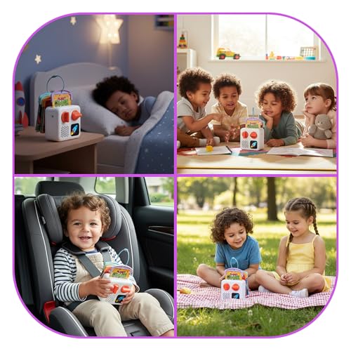 20Pcs Yoto Card Holder Set with Rings for Kids - Compatible with Yoto Mini & Player Cards