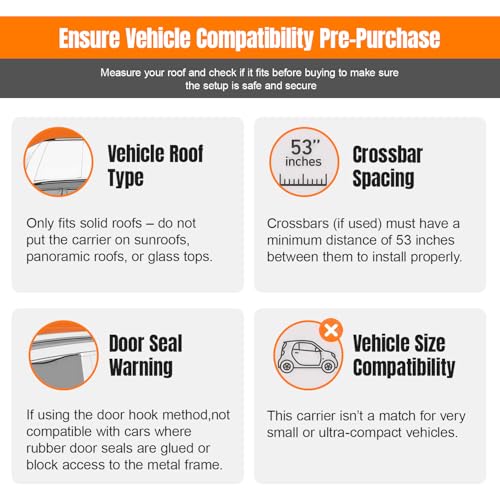 20 Cu Ft Rooftop Cargo Carrier Bag - Waterproof Soft Roof Bag