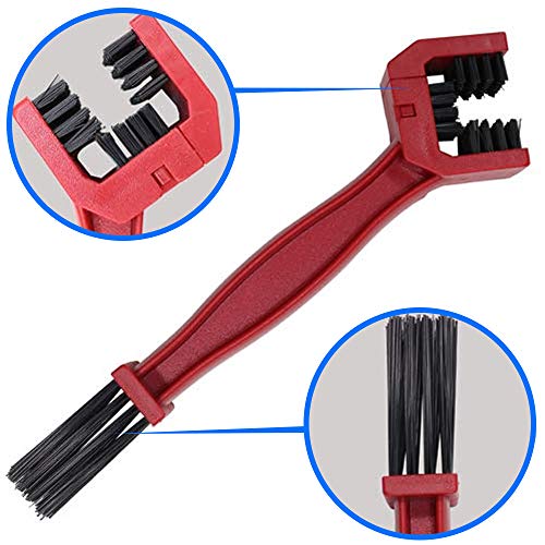 Motorcycle Chain Cleaning Brush Kit - 4 Pcs Bicycle Tool Set