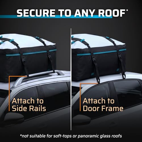 Heavy Duty Waterproof Rooftop Cargo Carrier - 23 Cu Ft