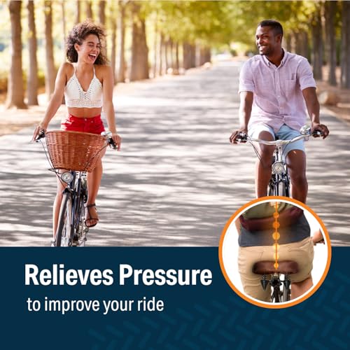 Wide Cruiser Saddle - Comfort Seat for Indoor & Outdoor Bikes - Black Faux Leather