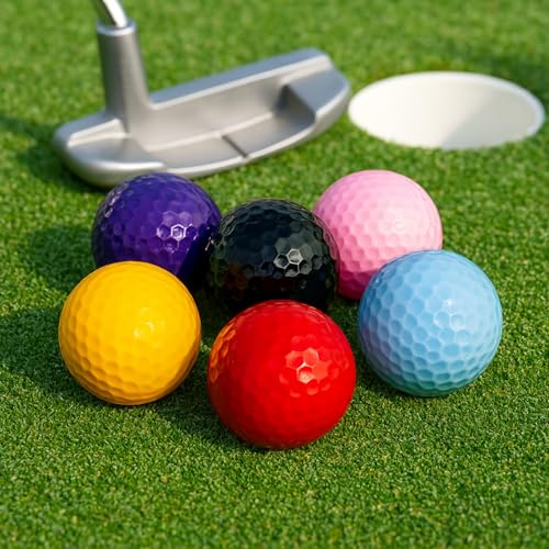 Thorza Multicolored Golf Balls Set of 24 - Putting & Practice Training Equipment