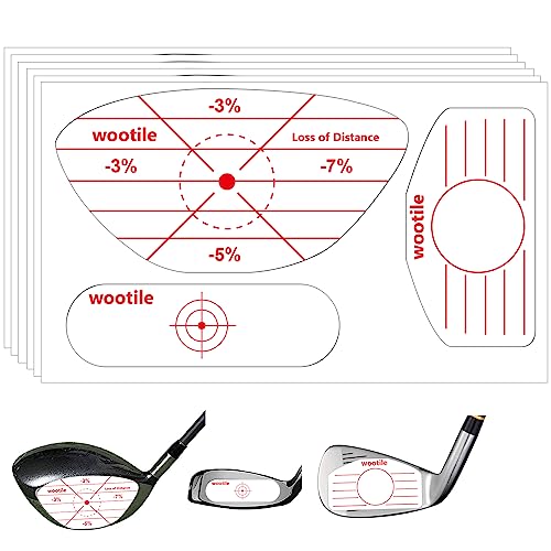 Golf Impact Tape Labels - No Residue Training Aid for Clubs