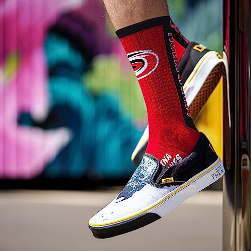 Carolina Hurricanes MVP Crew Socks - Large Team Color