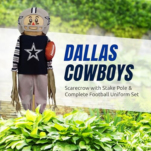 Dallas Cowboys Scarecrow with Stake Pole - 60" Outdoor Decoration