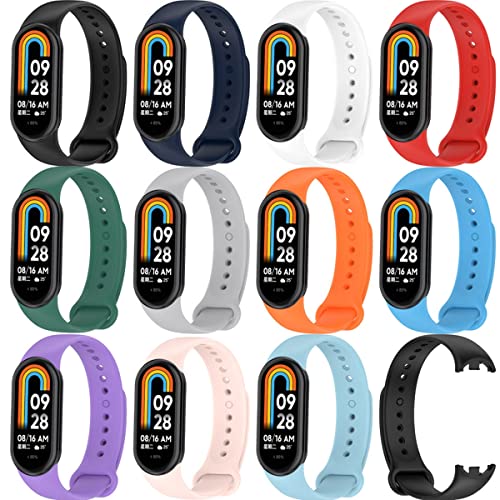 Soft Silicone Replacement Watch Band for Xiaomi Mi Band 8