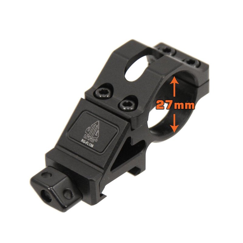 UTG Angled Offset Low Profile Ring Mount for Light Devices