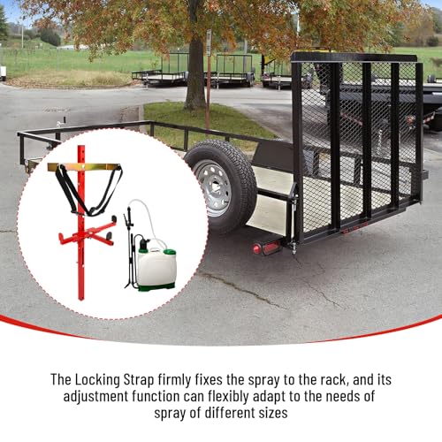 Universal Backpack Sprayer Holder for Lawn Trailers - Heavy Duty