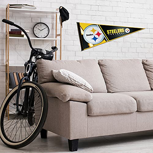 NFL Football Felt Pennant - 12x30 Inch Wall Décor for Home