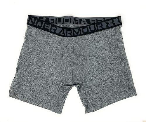 Under Armour Men's Essential Tech Boxerjock 6" Inseam 3-Pack XL Grey/Black