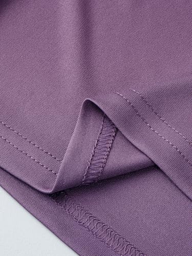 FILAROLA Short Sleeve UPF 50+ Athletic Shirt for Women - Breathable Running Top, Large Dark Purple