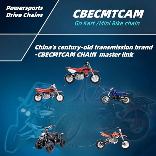Gold 420 Chain 132 Links for 50-125cc ATV Dirt Bike - Variation of THIS Listing