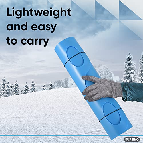 36" Blue Carpet Sled - Lightweight, Portable Snow Slider