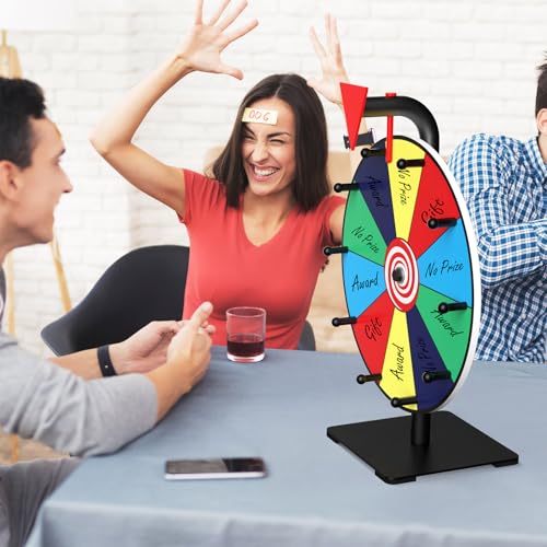 Facilife 12 Inch Color Prize Wheel Spinner with Stand for Carnivals & Trade Shows