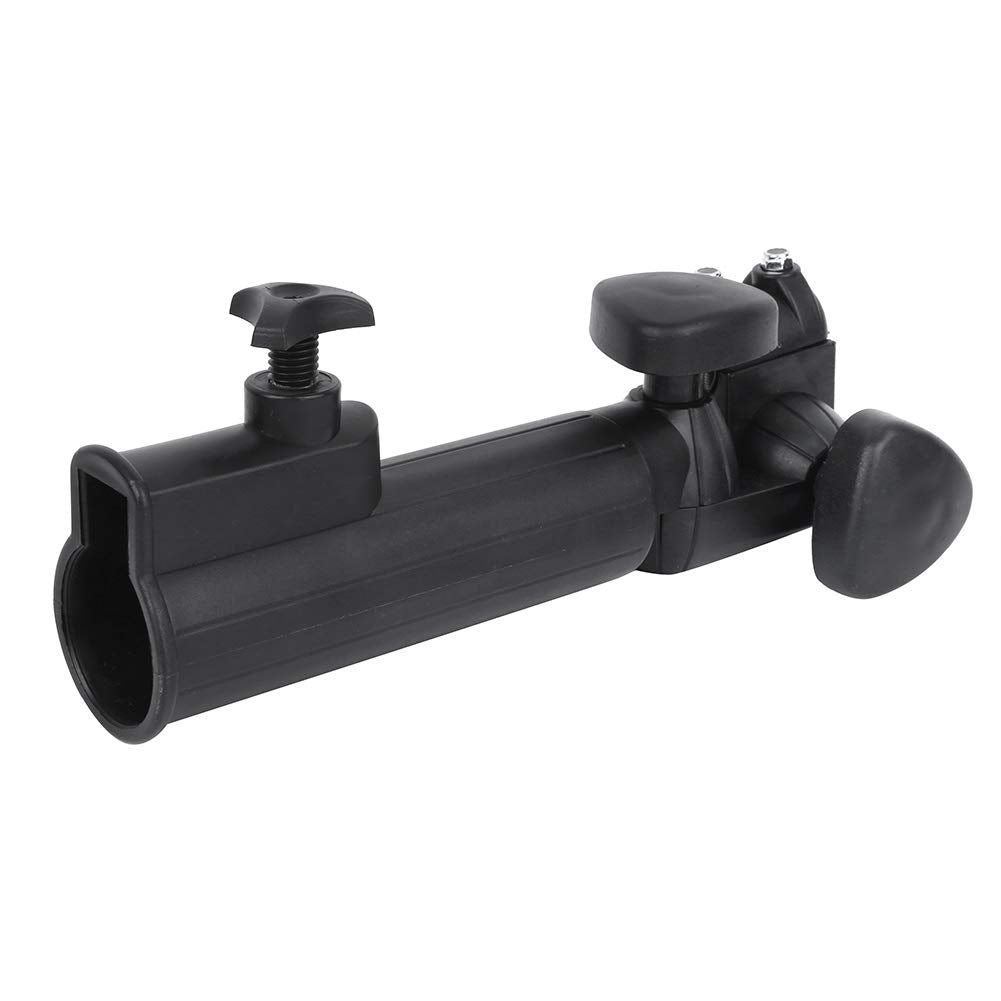 GBSCLOVER ABS Golf Cart Umbrella Holder, 1.57in Inner Golf Push Cart Umbrella Holder, 180° Adjustable Carts Umbrellas Frame for Golfs Trolleys, Wheelchair or Other Similar Trolleys