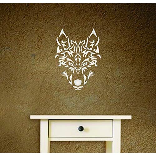 Wolf Stencil, 4.5 x 6 inch - Halloween Animal Canine Artic Wolf Head
