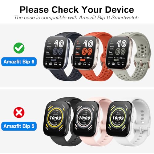 Fintie 3 Packs TPU Screen Protector Case Compatible with Amazfit Bip 6