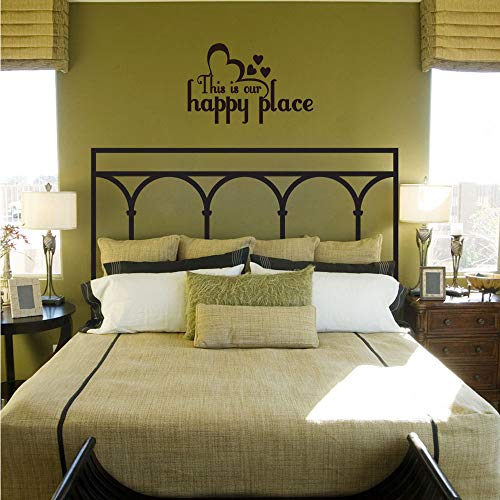 This is Our Happy Place Family Wall Decal Love Quote Vinyl Lettering Home Decor