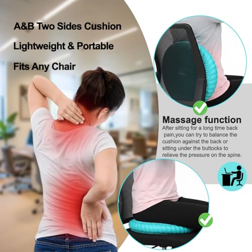 Wobble Cushion Balance Disc - Extra Thick Non-Slip, Turquoise