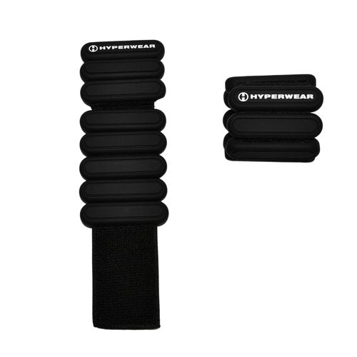 Hyperwear Stylish Wrist & Ankle Weights – 1 lb Each (2 lb Set), Adjustable Soft Weights for Walking, Running, Pilates, Barre & Dance