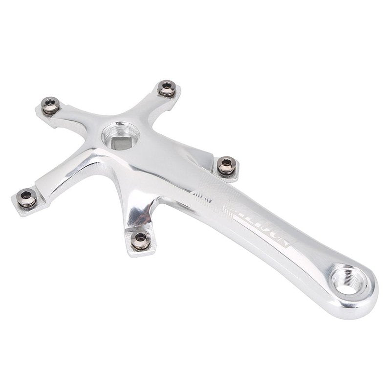 Crank Arms, 1 Pair Universal 170mm Aluminium Alloy Single Crankset Crank Arm Set Repair Parts BCD 130 mm for Mountain Road