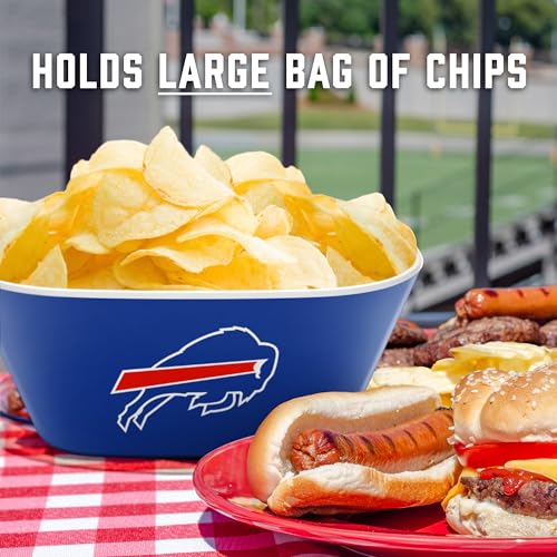 Buffalo Bills Large Party Bowl - 100% Melamine, BPA Free