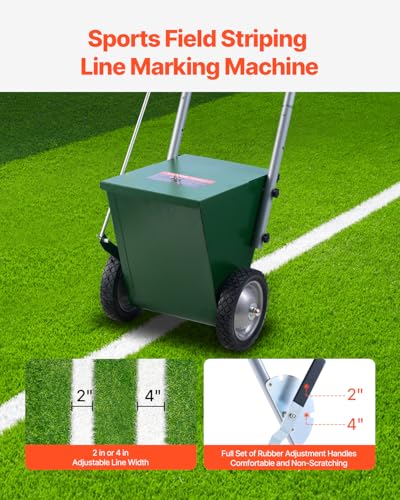 25 lbs Dry Line Chalker with Heavy-Duty Metal Wheels