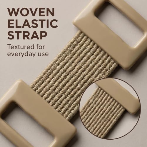 10-Piece Elastic Bandage Clips - Brown Adhesive Metal Wrap Fasteners